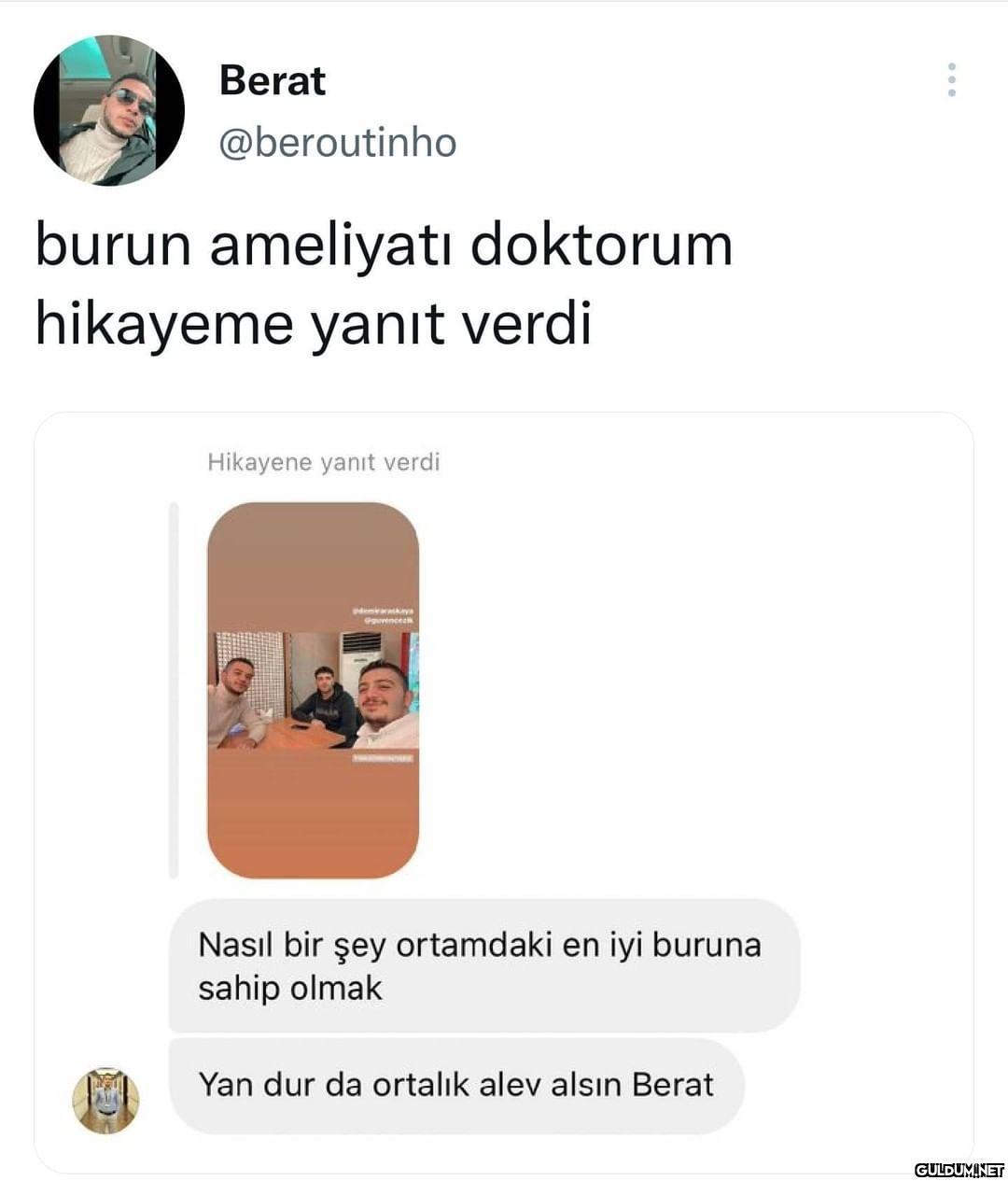 Berat @beroutinho burun...