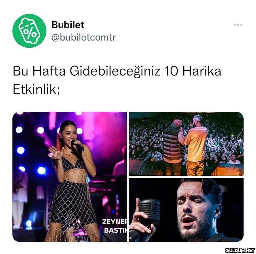 Bu etkinliklere beraber...