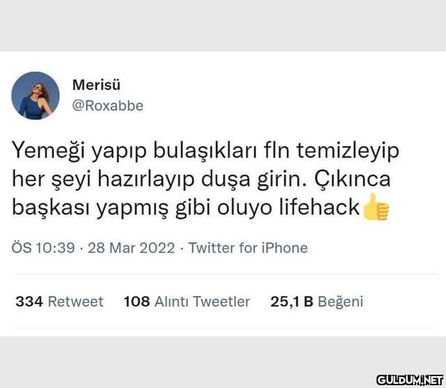 Merisü @Roxabbe Yemeği...