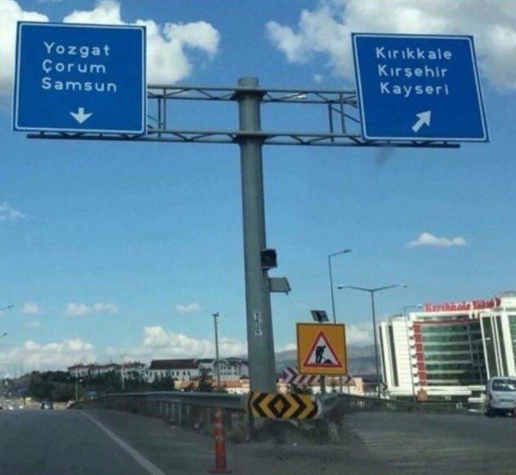 direğe çarparım...