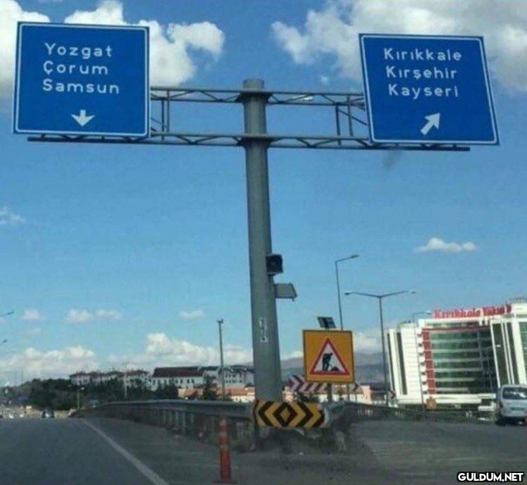 direğe çarparım...