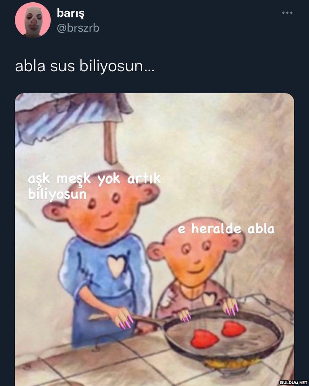 barış @brszrb ... abla sus...