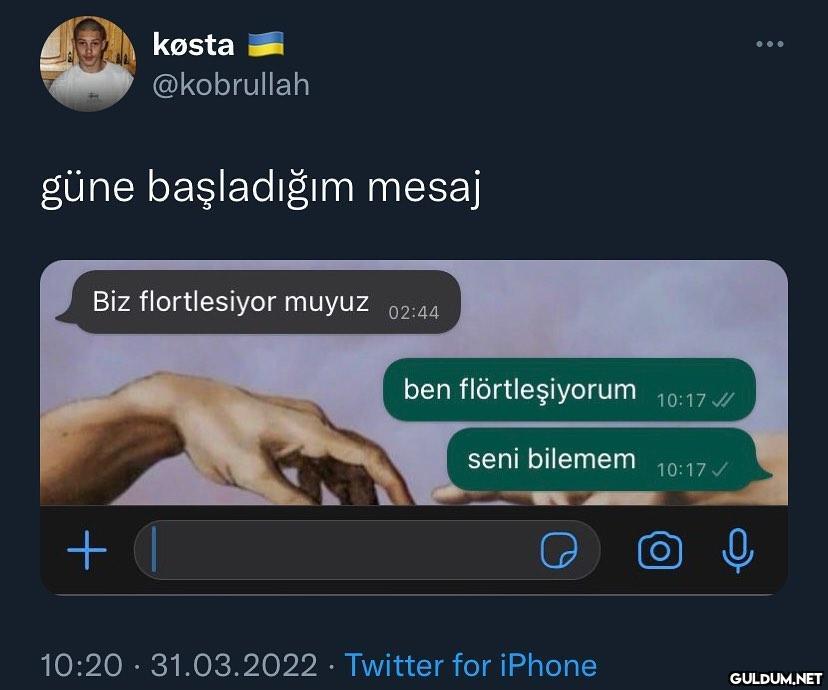 ben seni arkadaş olarak...