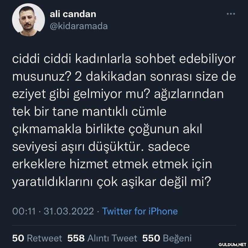 yazdigi kizlardan cevap...