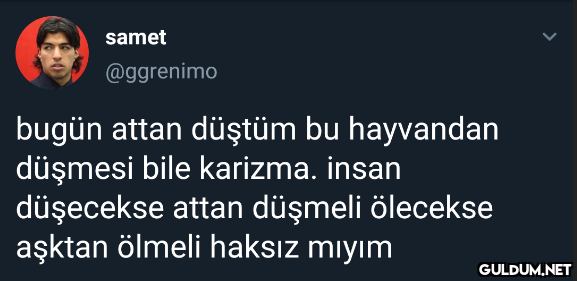 samet @ggrenimo bugün...