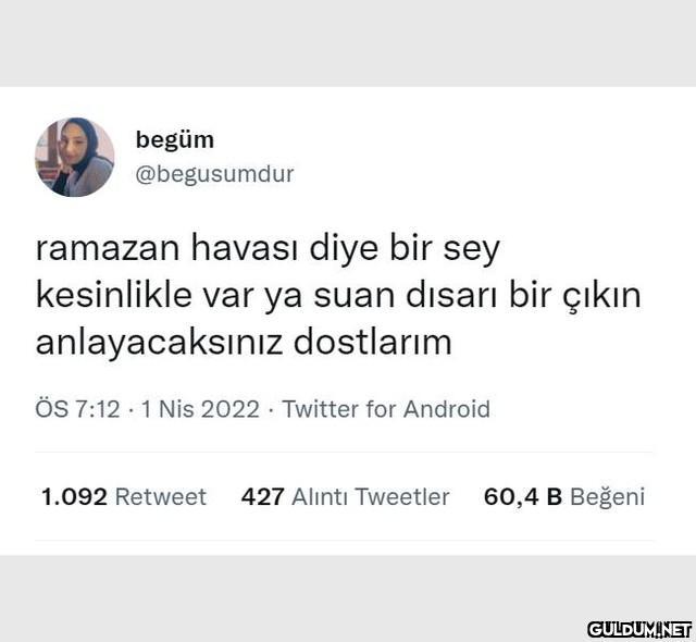 begüm @begusumdur ramazan...