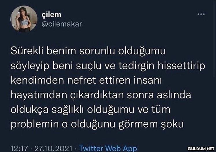çilem @cilemakar Sürekli...