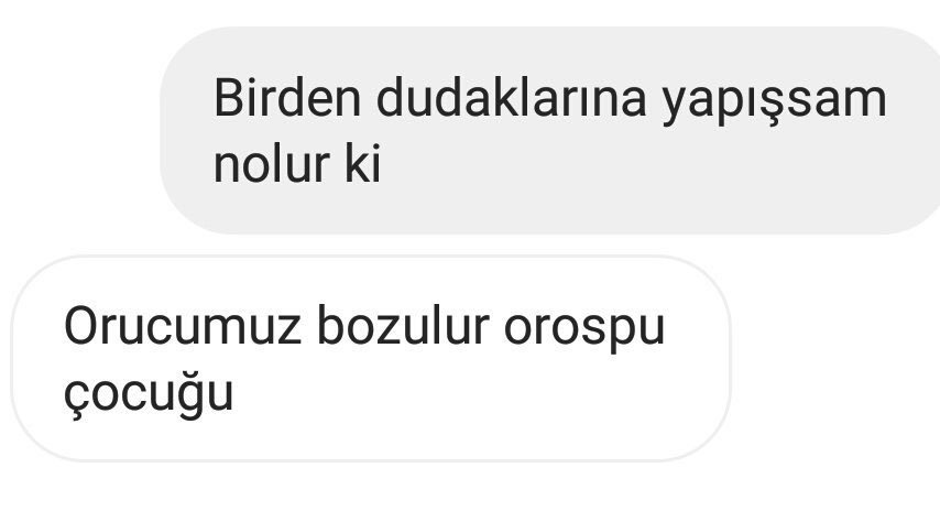 Birden dudaklarına...