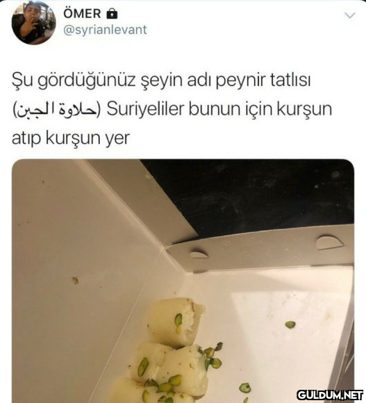 peynir tatlısı vatanından...