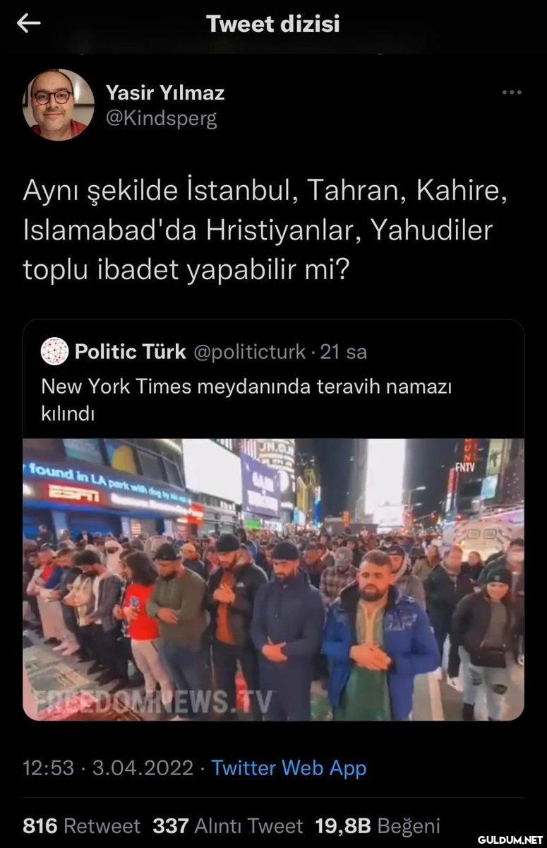 Tweet dizisi Yasir Yılmaz...