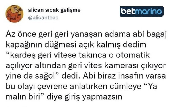 Yaptı bile...