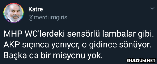 Katre @merdumgiris MHP...