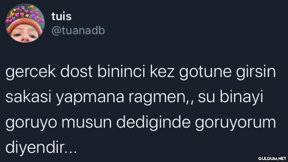 tuis @tuanadb gercek dost...