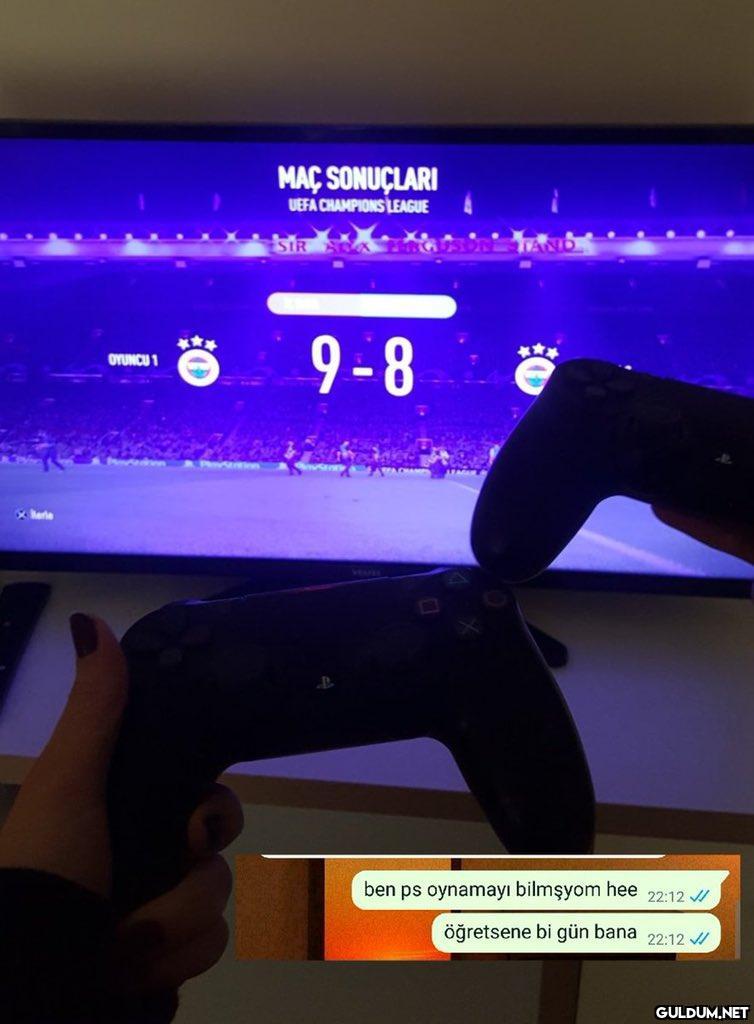 Pes oynamayı bilmeyen...