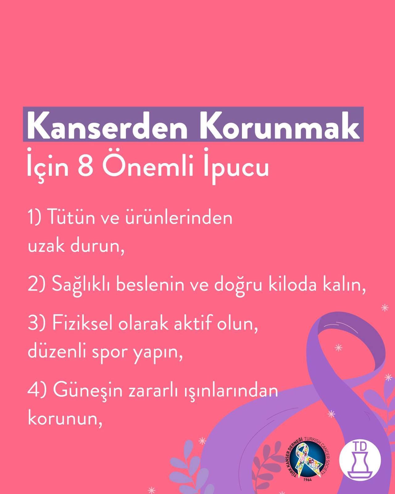 Kansere olan farkındalığın...