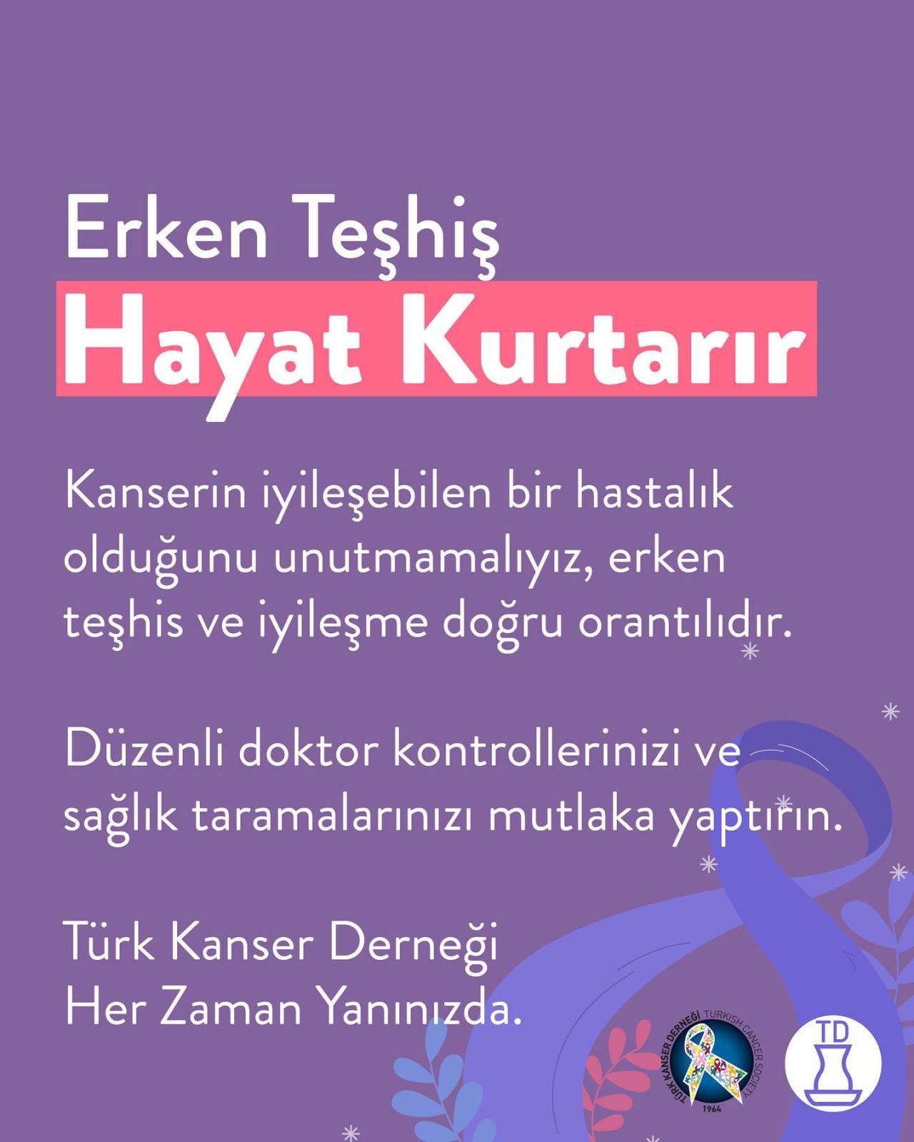 Kansere olan farkındalığın...