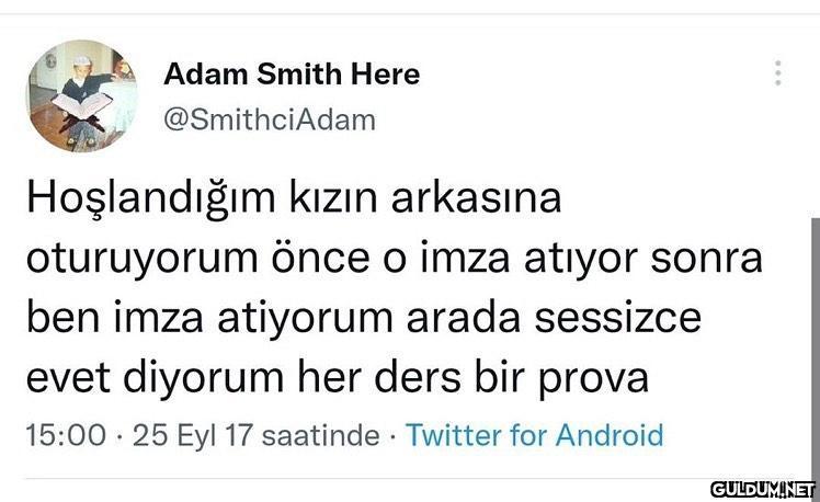 Adam Smith Here...