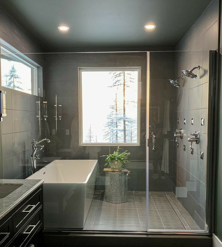Şık bir banyo....