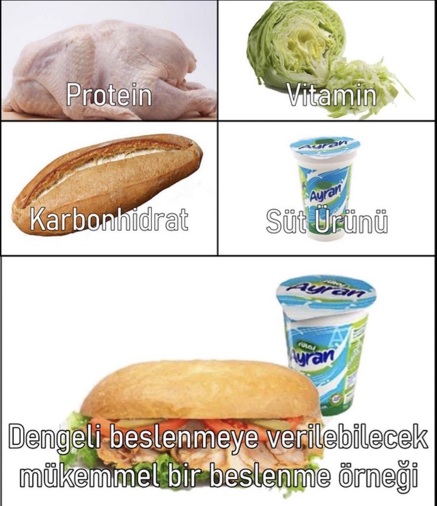 tavuk yerine martı eti...