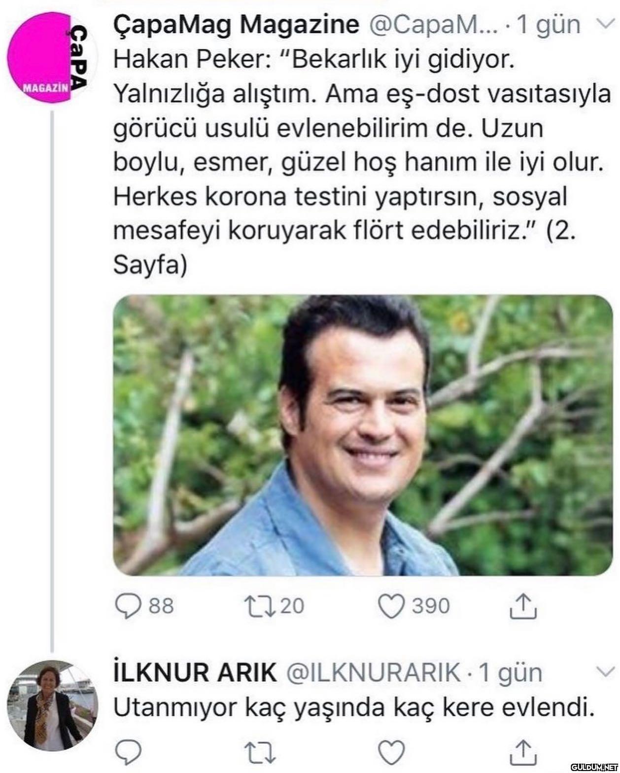 İlknur Arık, kendisine...