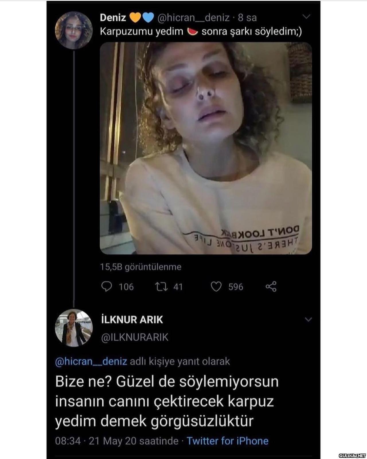 İlknur Arık, kendisine...