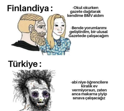 Türkiye'de öğrencilik...