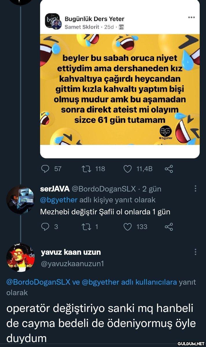 bo Bugünlük Ders Yeter...