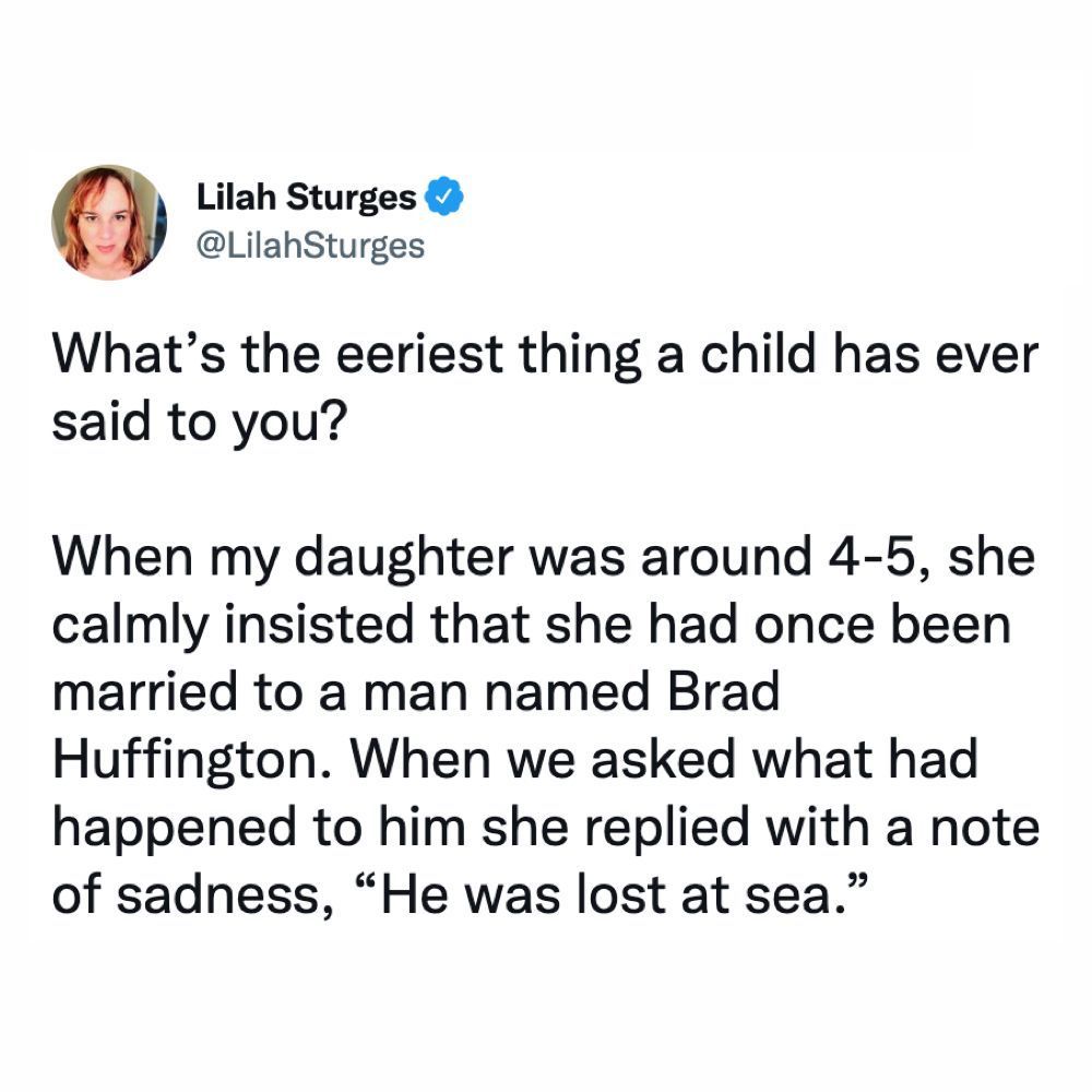 My niece once asked me why...