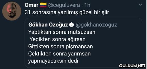 Omar = @ceguluvera 1h 31...