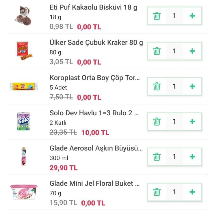Yemeksepeti banabi bedava...
