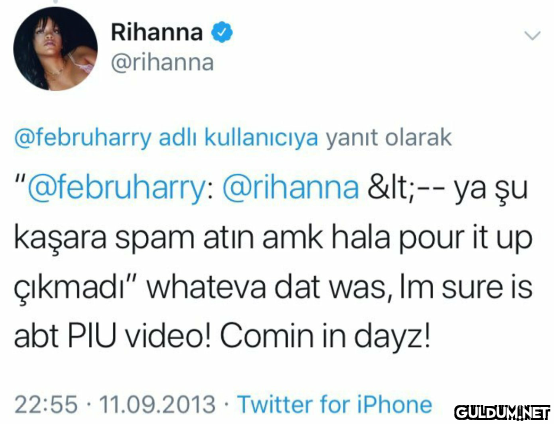 Rihanna @rihanna...
