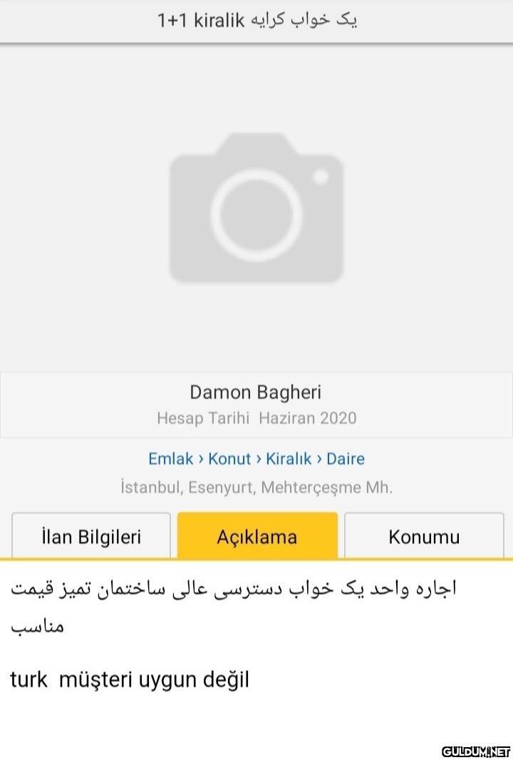 Türkoya ev bile yok...