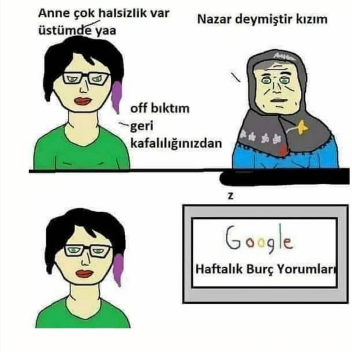 Anne çok halsizlik var...