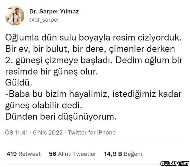 Dr. Sarper Yılmaz...