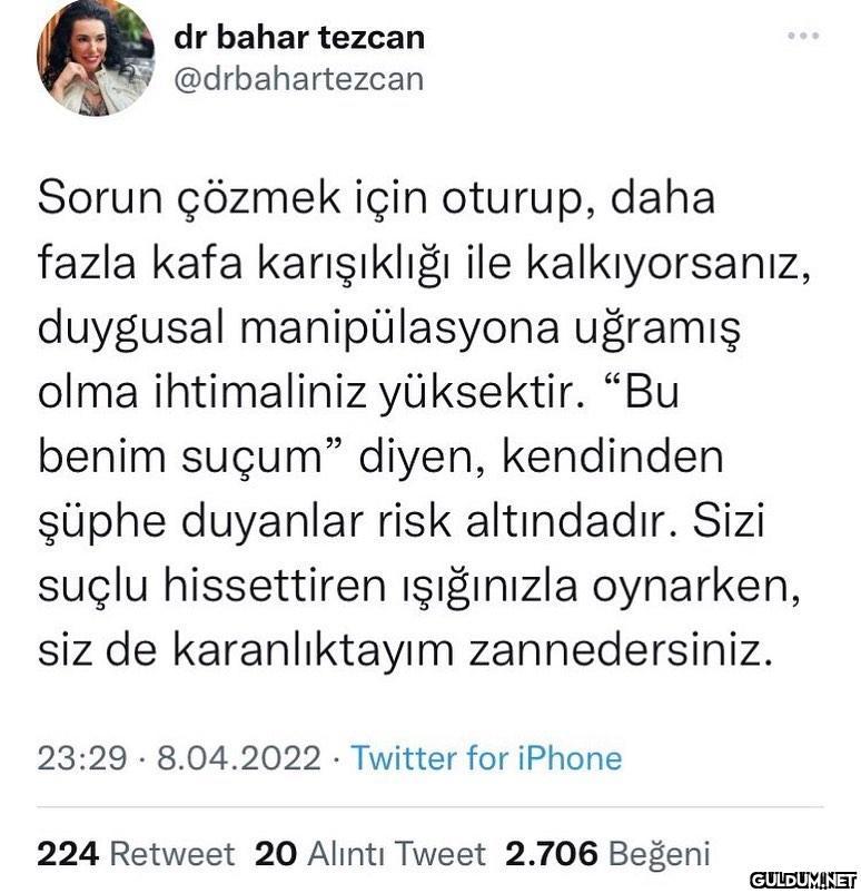 dr bahar tezcan...