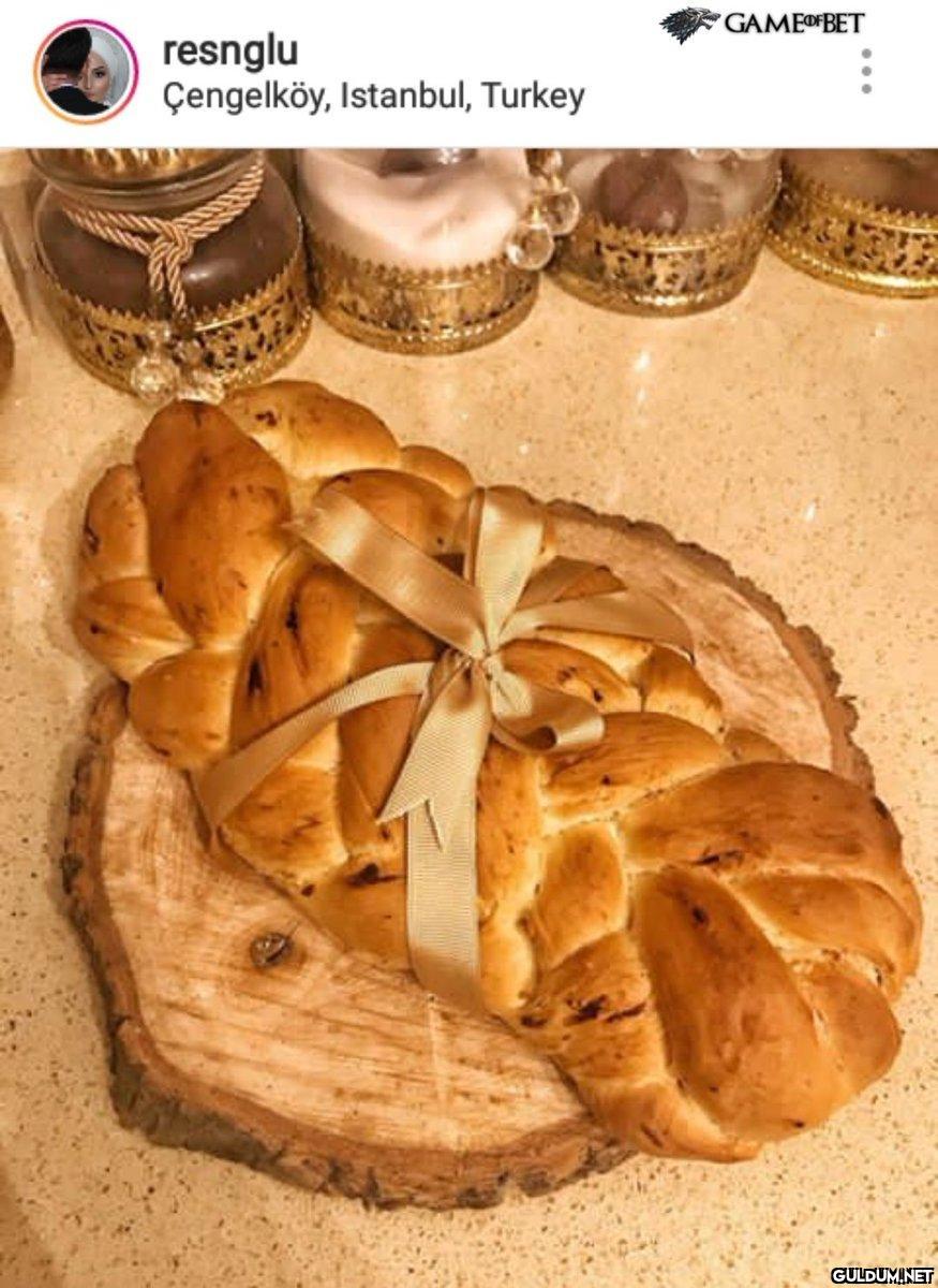 Yeni gelin pidesi...