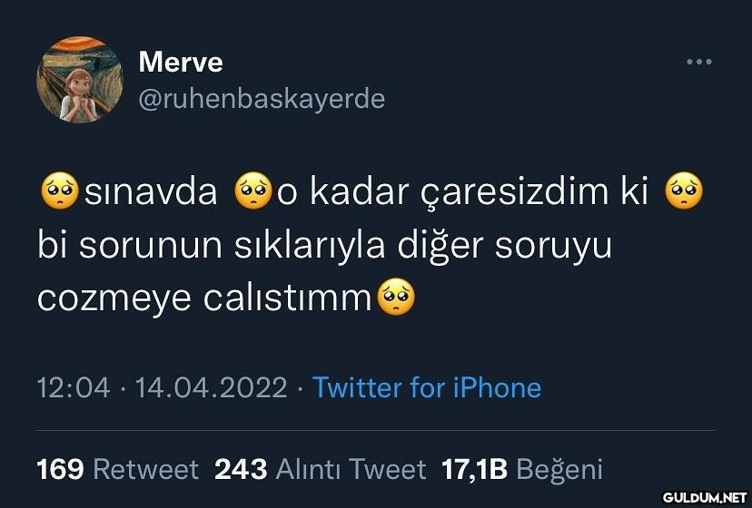 vizelerde ben   Merve...