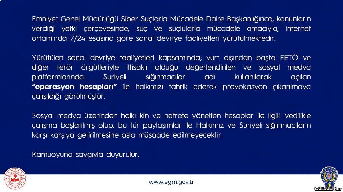 Emniyet Genel Müdürlüğü,...