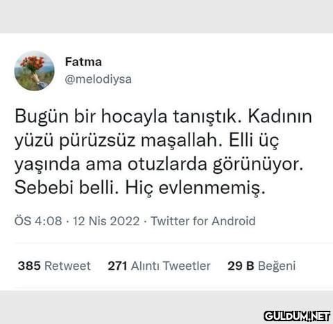 Fatma @melodiysa Bugün bir...