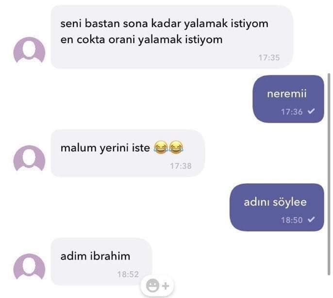 seni bastan sona kadar...