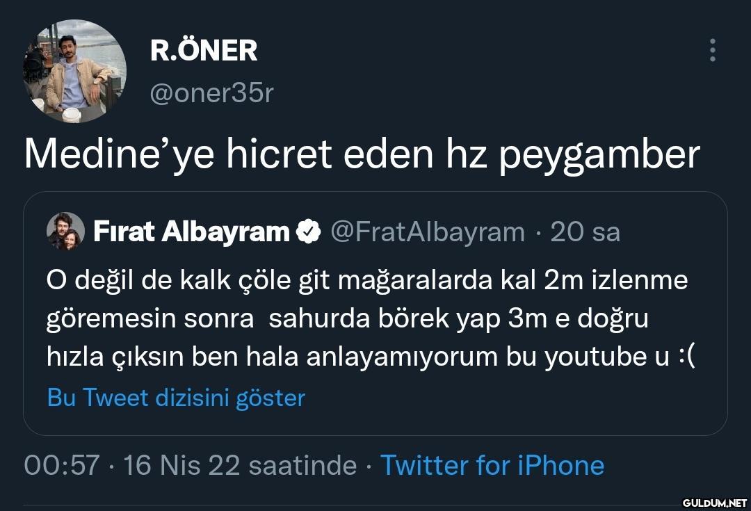 R.ÖNER @oner35r Medine'ye...