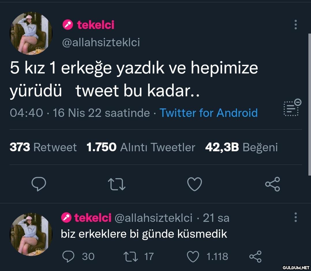 tekelci @allahsizteklci 5...