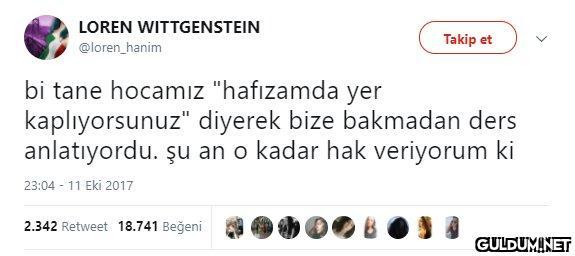 LOREN WITTGENSTEIN Takip...