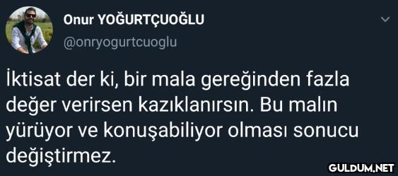 Onur YOĞURTÇUOĞLU...