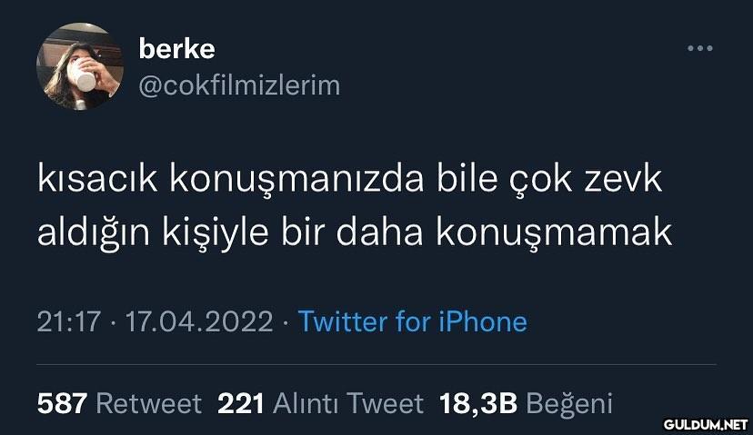 o zevk almamış demektir  ...