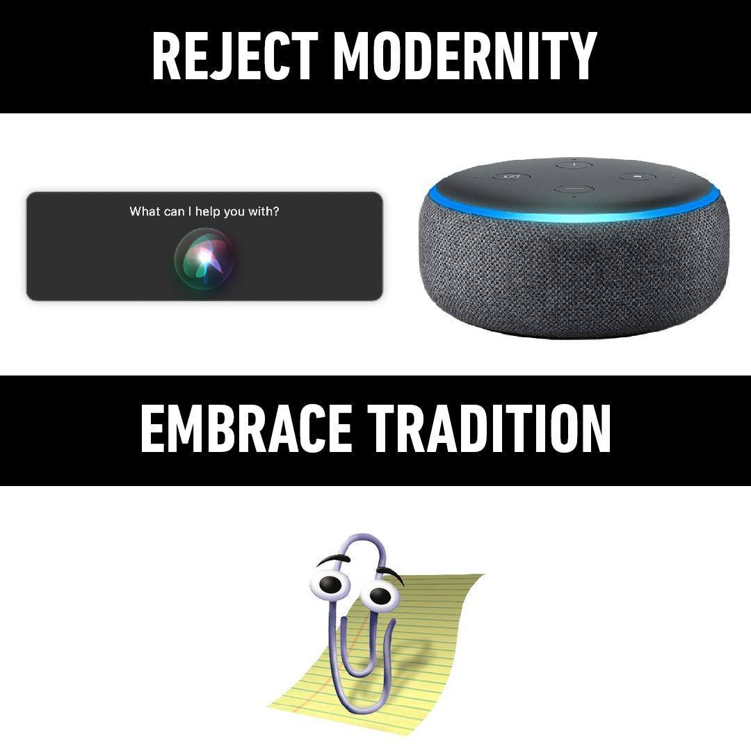 RIP clippy #clippy #alexa...