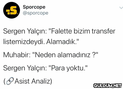 Sporcope @sporcope Sergen...