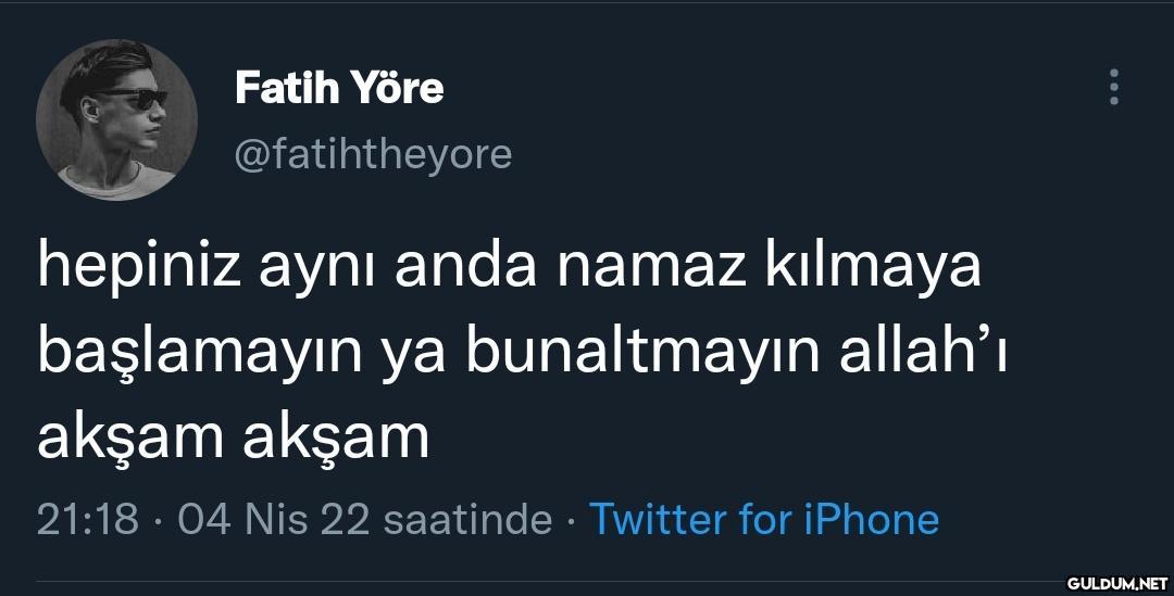 Fatih Yöre @fatihtheyore...