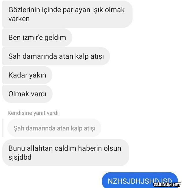 Gözlerinin içinde parlayan...