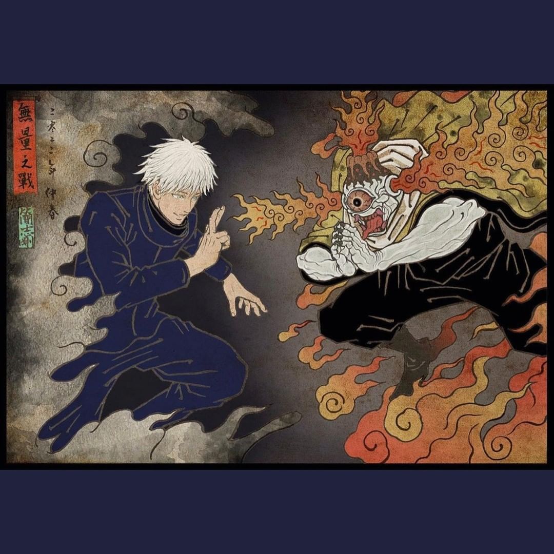 Anime in Ukiyo-e style🔥 ✍🏻...